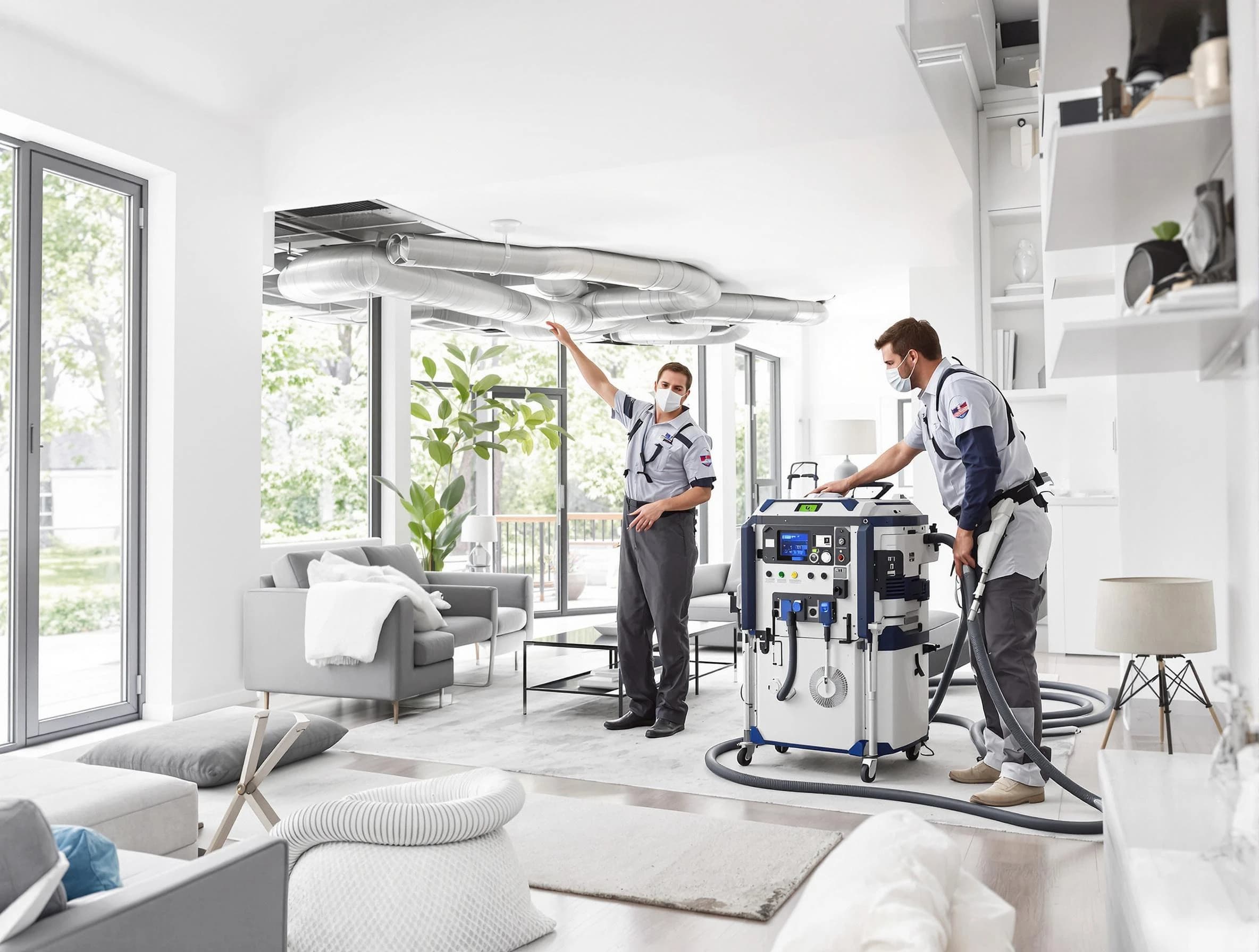 Peralta Air Duct Cleaning professional conducting pure air duct cleaning with state-of-the-art equipment in Peralta