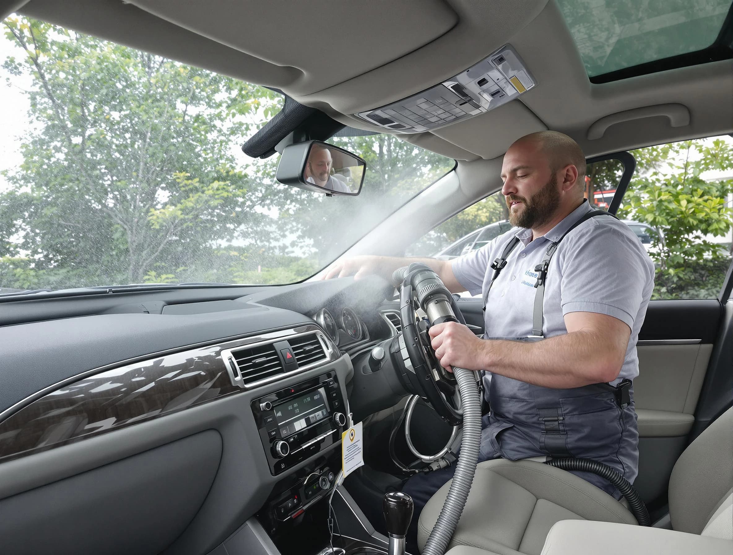 Peralta Air Duct Cleaning specialist performing professional car duct cleaning in Peralta