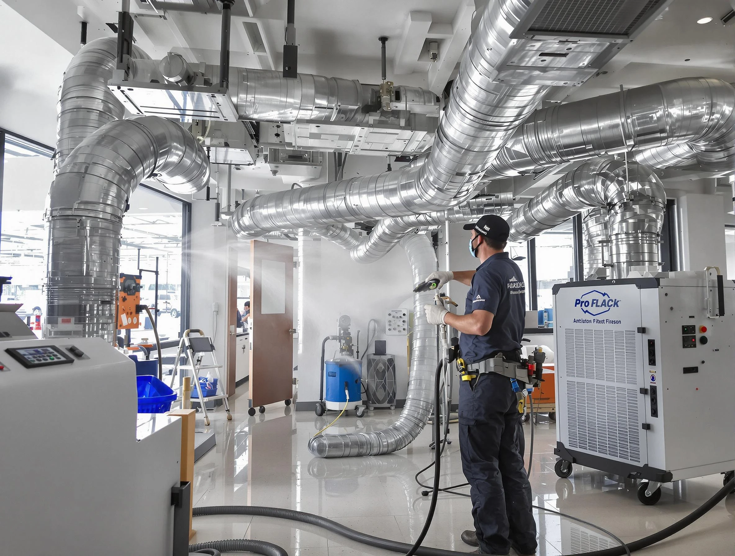 Negative Pressure Air Duct Cleaning in Peralta