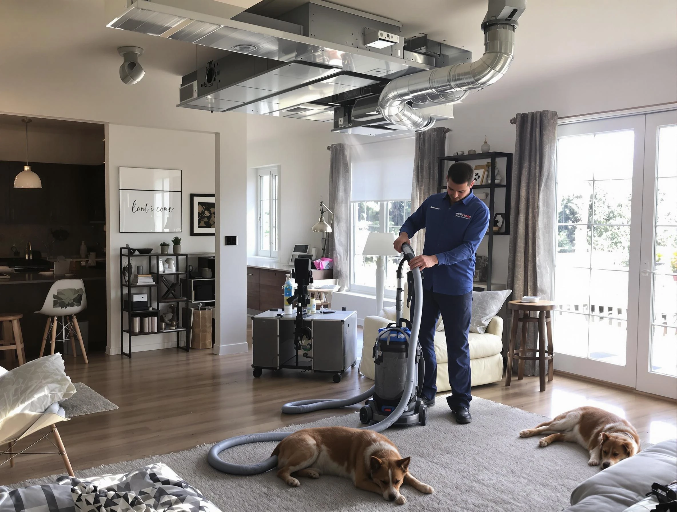 Peralta Air Duct Cleaning technician performing detailed indoor duct cleaning for improved air quality in Peralta