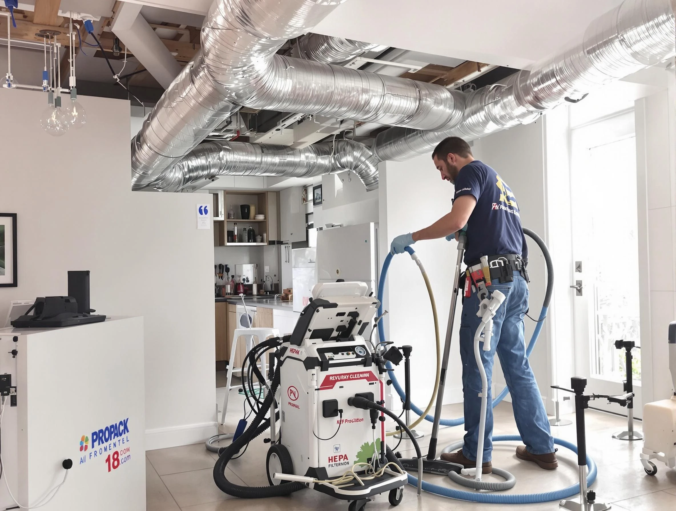 Peralta Air Duct Cleaning technician performing advanced pure duct cleaning with specialized equipment in Peralta